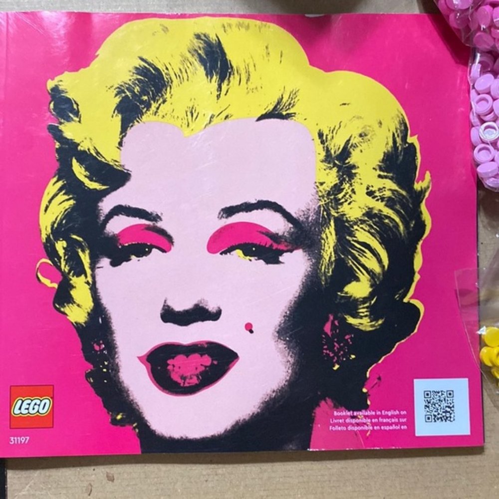 LEGO Art Andy Warhol's Marilyn Monroe Collectible Canvas Art Set  31197